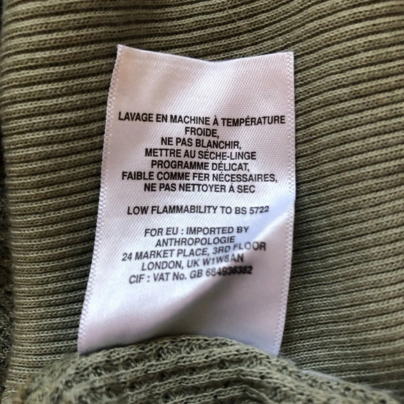 Anthropologie T.la Vicky Camo Thermal V Neck Long Sleeve Top Size XS - Picture 7 of 7